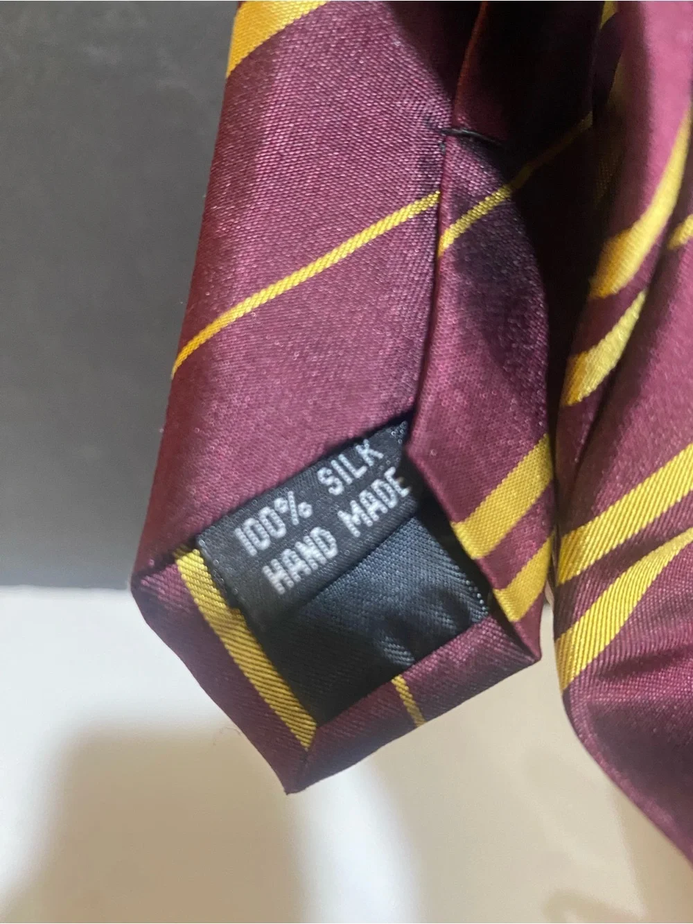 Harry Potter Gryffindor Silk Tie Madam Malkins Official Noble Collection